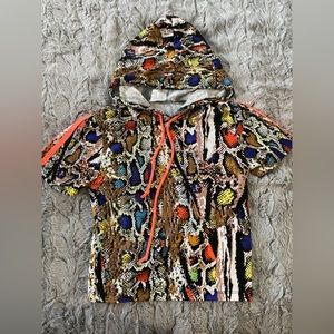 SJL Apparel || Medium || Top & Biker shorts set || Orange & more